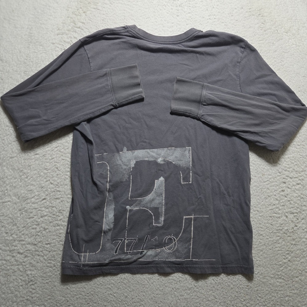 American Eagle Outfitters Gray Graphic Long Sleeve Tee Shirt Mens XL - Picture 5 of 6